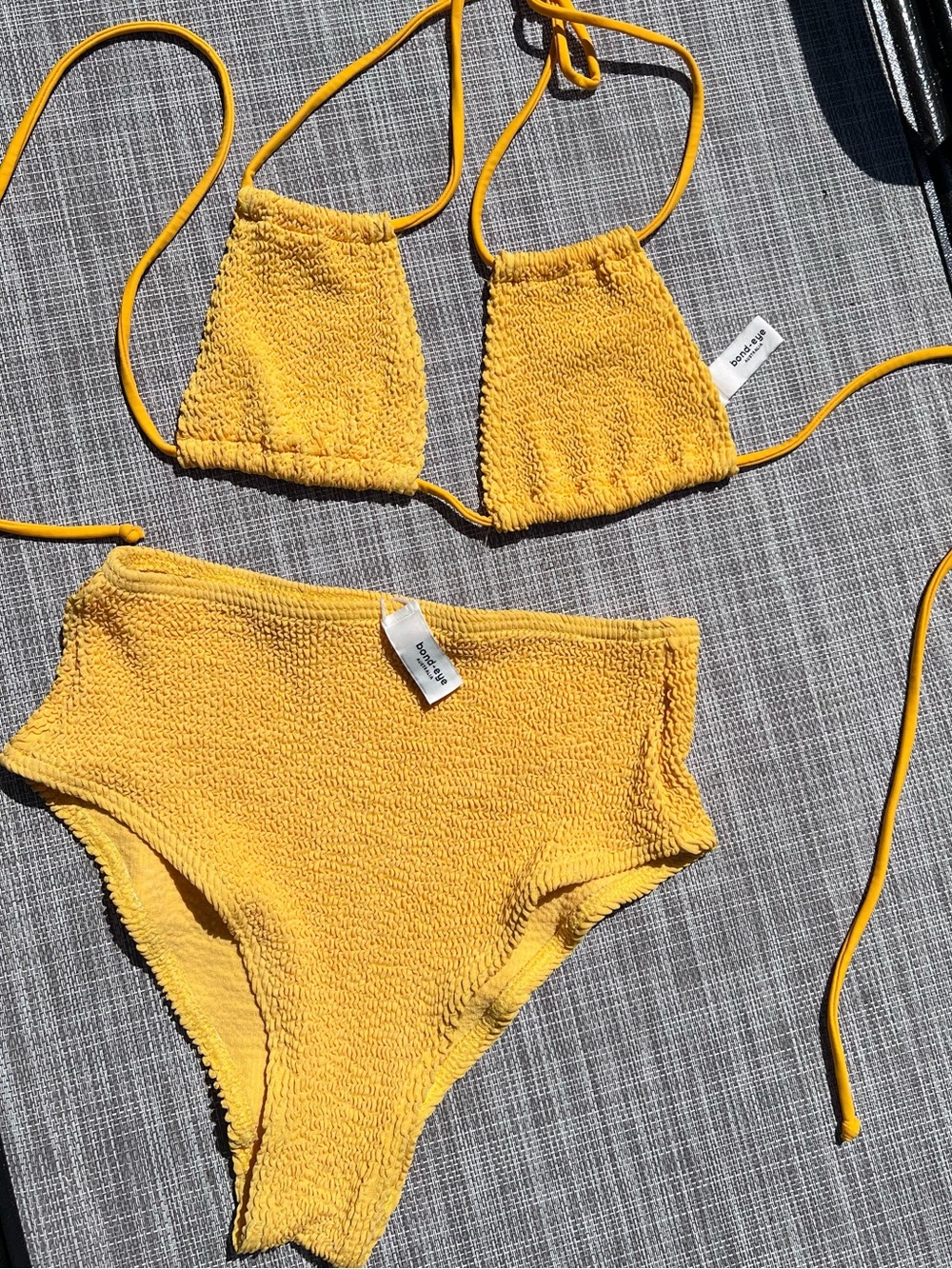Yellow Bond Eye Palmer Bikini